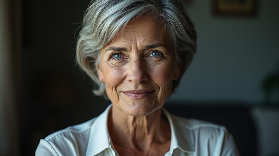 Coupe de cheveux courts femme 60 ans pour garder une coupe impeccable