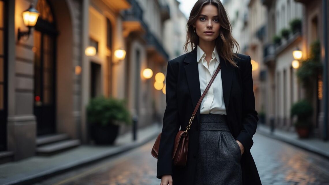 Explorez l’idée de tenue chic détail choc pour femme et faites-vous remarquer