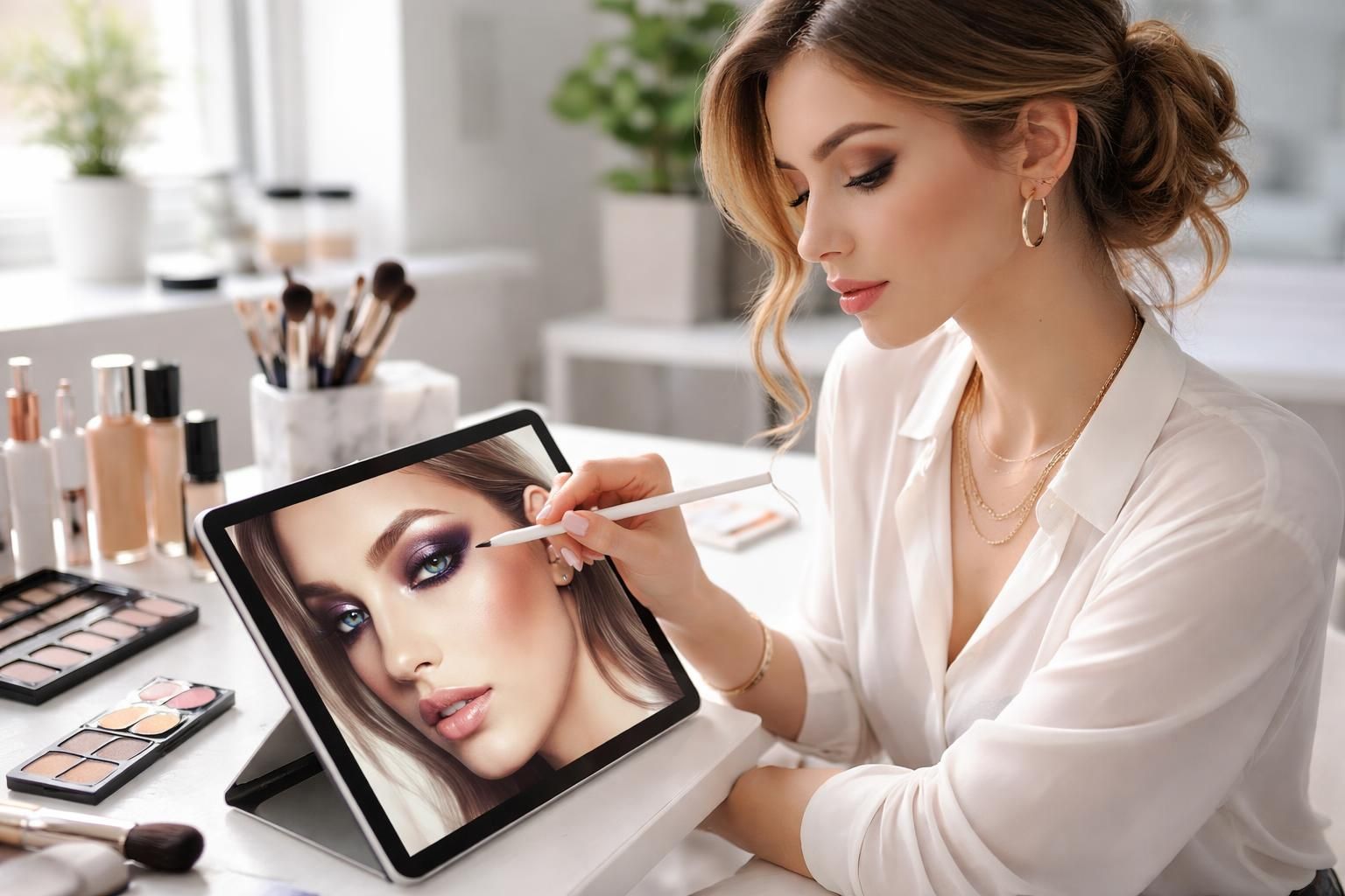 découvrez la masterclass maquillage claire et stylée avec l'apple pencil sur ipad, alliant précision et créativité pour sublimer votre art du maquillage.