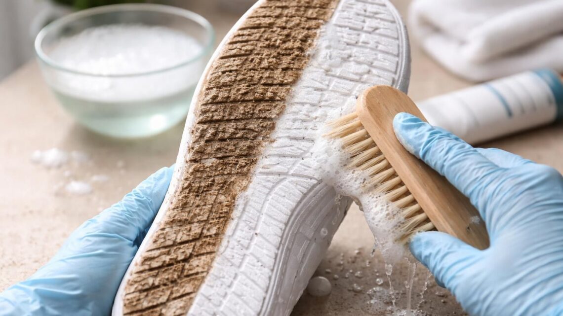 Comment nettoyer la semelle d&rsquo;une chaussure pour qu&rsquo;elle redevienne blanche