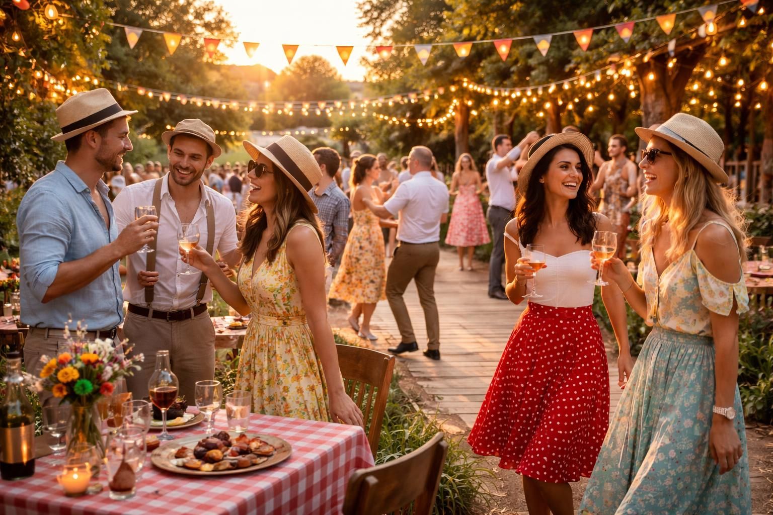 découvrez nos idées de dress code pour un événement réussi sur le thème guinguette. inspirez-vous pour choisir des vêtements colorés et festifs qui reflètent l'ambiance conviviale et rétro de la guinguette.
