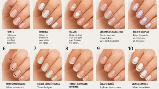 Déco d’ongle facile à faire : 10 idées sans matériel pro