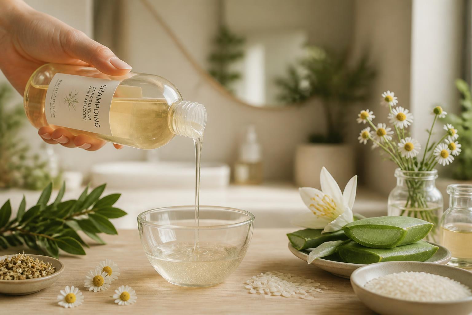 découvrez notre shampoing sans sulfate ni silicone pour une transition capillaire douce et sans frustration, respectant la santé de vos cheveux et du cuir chevelu.