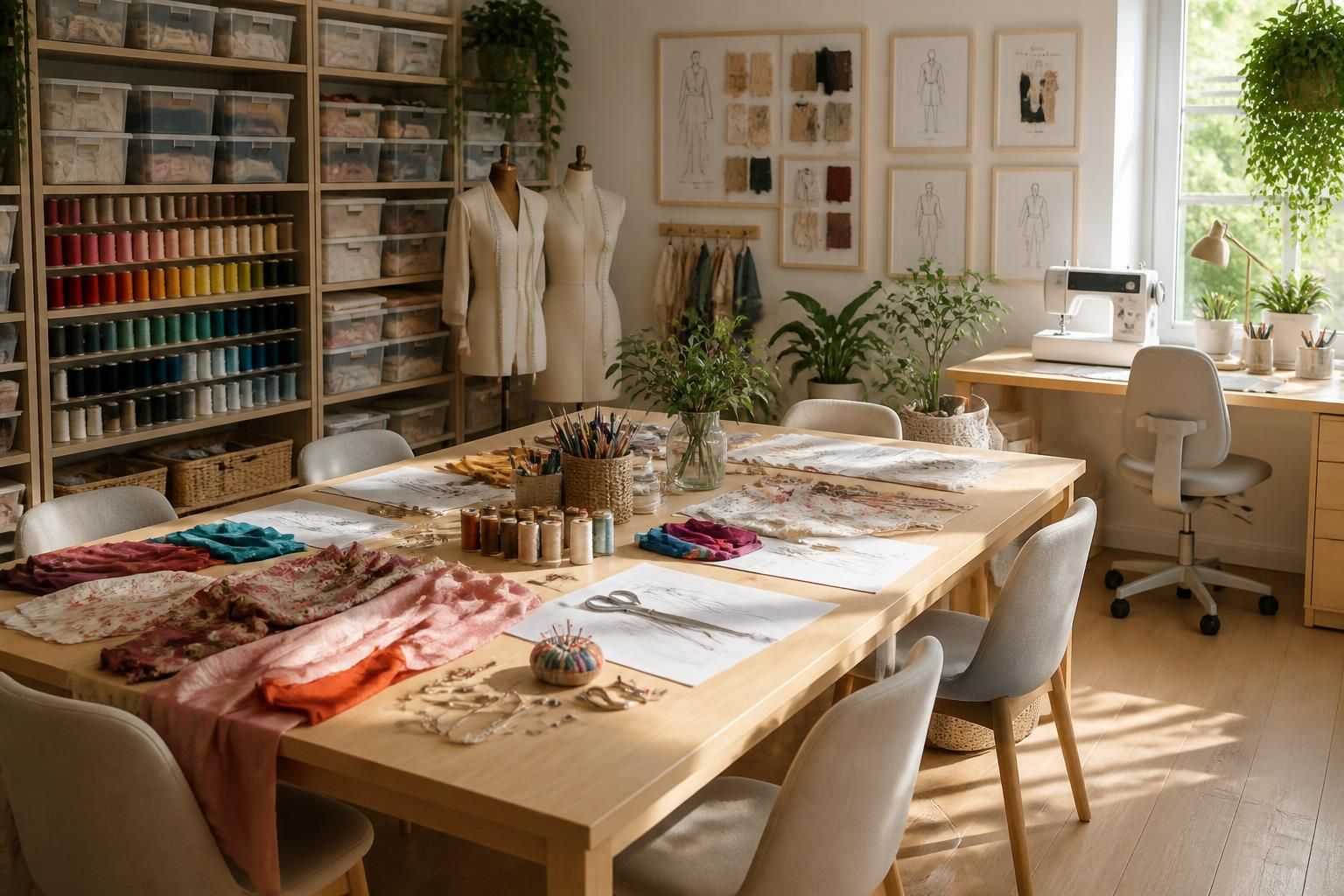 découvrez des idées d'organisation et d'inspiration pour votre atelier de couture afin d'optimiser votre espace et stimuler votre créativité.