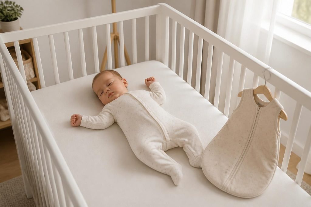 découvrez nos conseils pour bien habiller bébé afin qu'il dorme en toute sécurité, confortablement et à la bonne température.