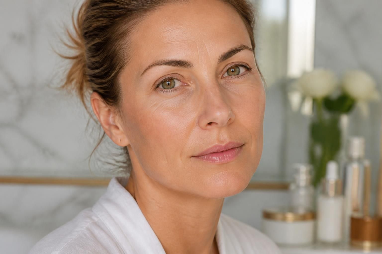 découvrez pourquoi une routine de soins adaptée est essentielle pour atténuer les rides et préserver la jeunesse de la peau d'une femme de 43 ans.