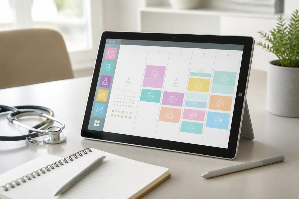 découvrez comment gérer efficacement le planning des soins et ateliers avec la tablette tactile microsoft surface go, alliant simplicité et mobilité pour un suivi optimal.