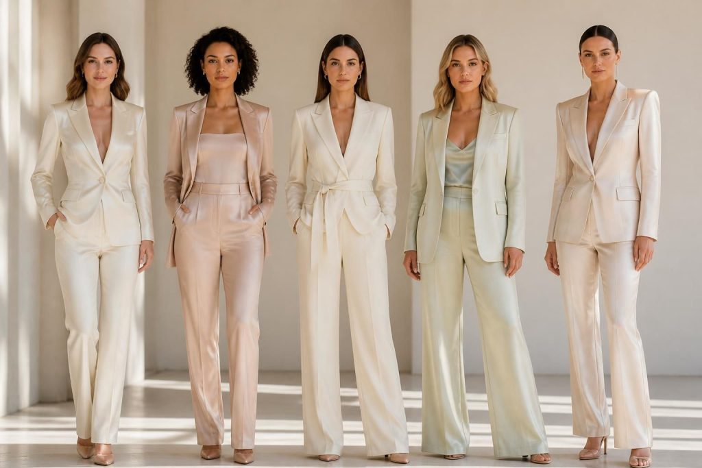 découvrez les tailleurs pantalons de mariage pour femme qui subliment toutes les silhouettes. conseils et styles pour être élégante et flatteuse le jour j.