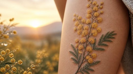 Tout ce que vous devez savoir sur la signification du tatouage mimosa