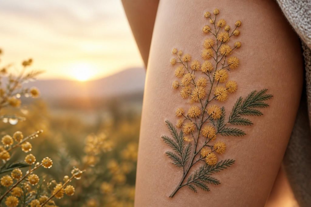 découvrez la signification profonde du tatouage mimosa, symbole de délicatesse et de renouveau. tout ce que vous devez savoir pour choisir ce motif unique.